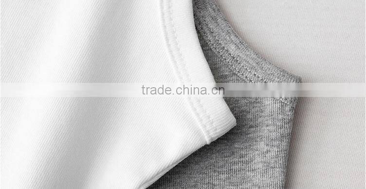 2016 good quality 100% cotton custom gym tank top for women