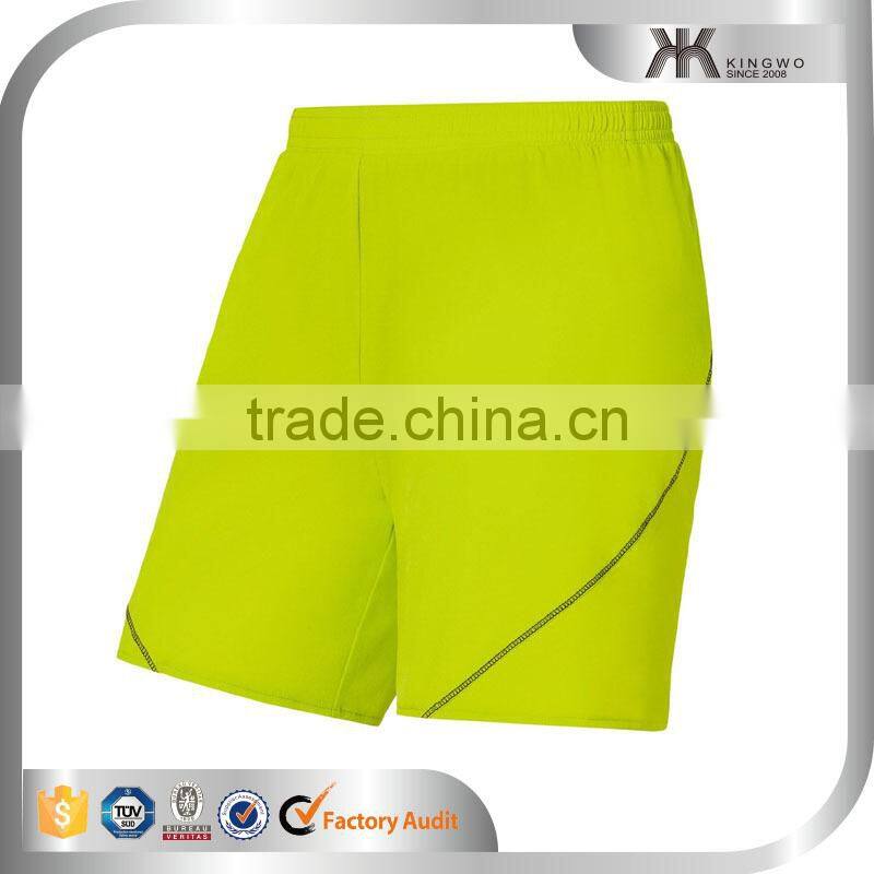 Running men fashion light green active dry fit bulk cheap sports shorts