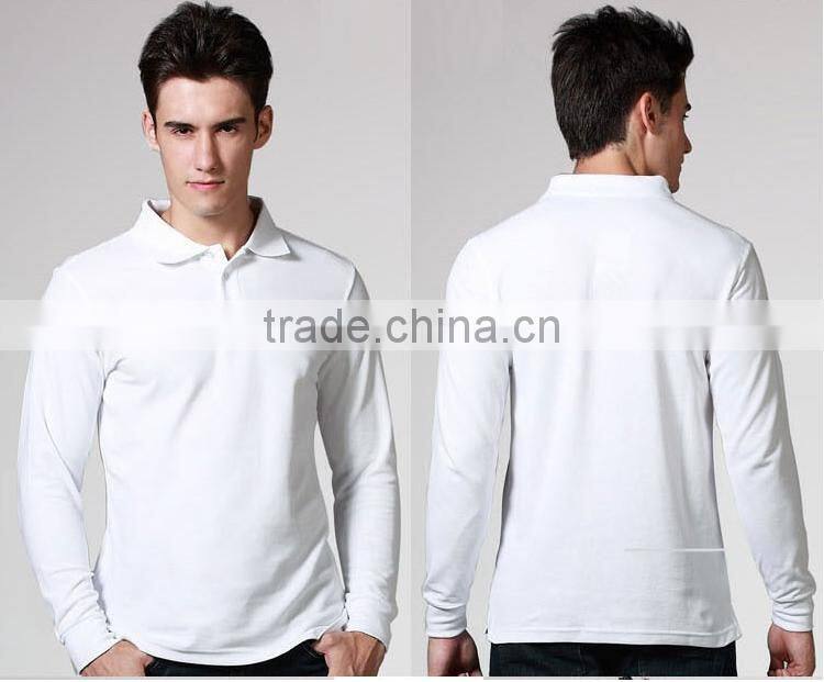 2016 New Brand Men's Long Sleeve Polo Shirt Man's Sloid Color Causal Polo Shirts