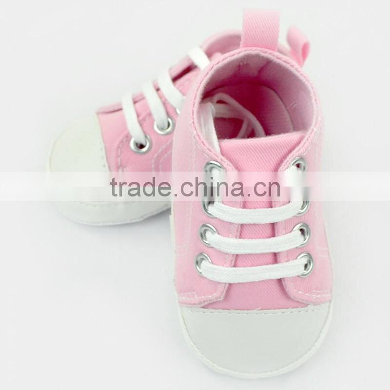 Stylish Pink Newborn Girls Crib Shoes Baby Shoes Toddlers Soft Shoes
