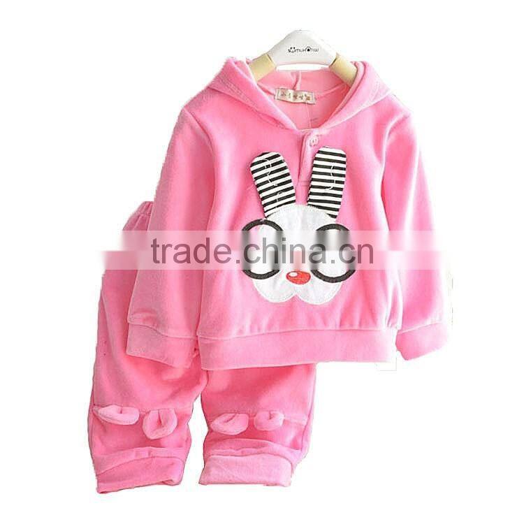 Latest Fashion Winter Child Garment Warm Kids Children Camping Play Clothes Set