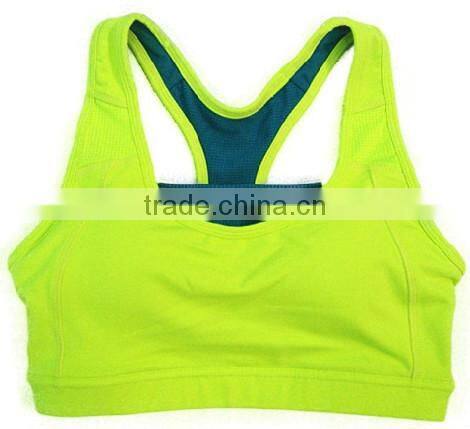 90% Nylon 10% Lycra Wholesale Sexy Sports Bra For Women