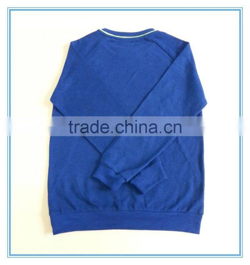 Boys printed lable crewneck soft hoodie, kids best selling sweatshirt pullover hoodie