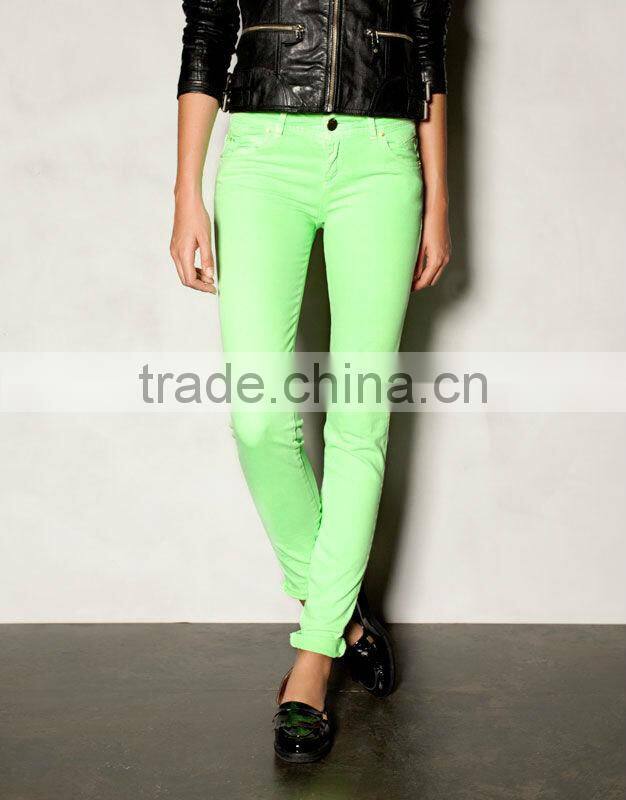 2014 Sweet candy color joker feet backing multicolor pants