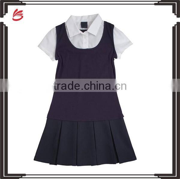 2017 wholesale school uniforms design pictures primary school girls uniform