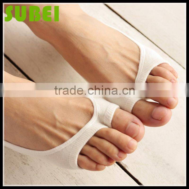 Summer female stealth fishmouth toe boat socks,female two toe cotton socks