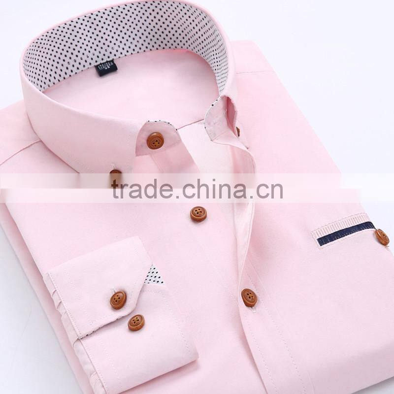 High quality customise 2016 new arrival cheap mens uniform office shirt with private logo