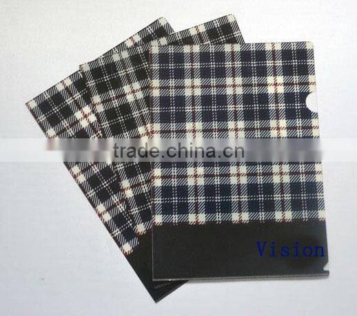 Hot sales promotional gifts Factory manufacture 100% non-toxic L shape a4 plastic pp folder