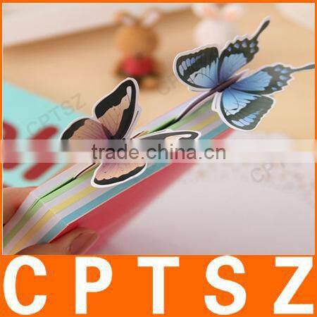 Hot selling Colorful butterfly bookmark in paper material for easy reading