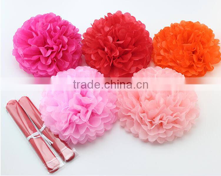 Best fashion Colour Tissue Pom Poms for parties
