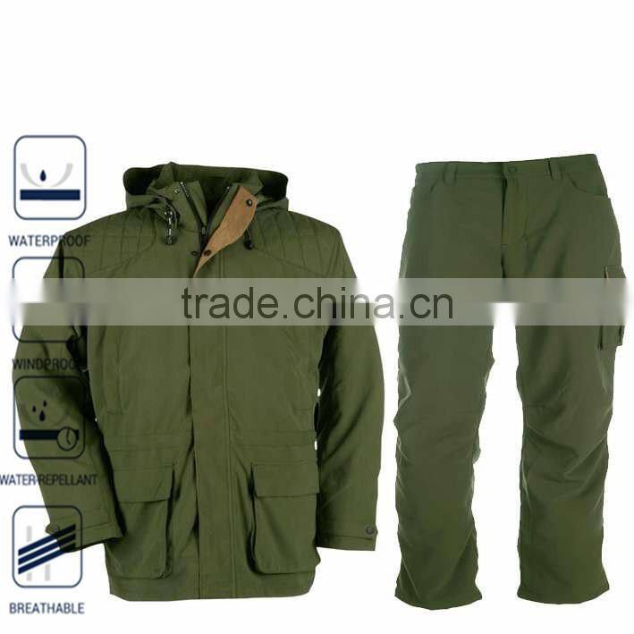Green Waterproof Extreme Winter Hunting Clothes for men