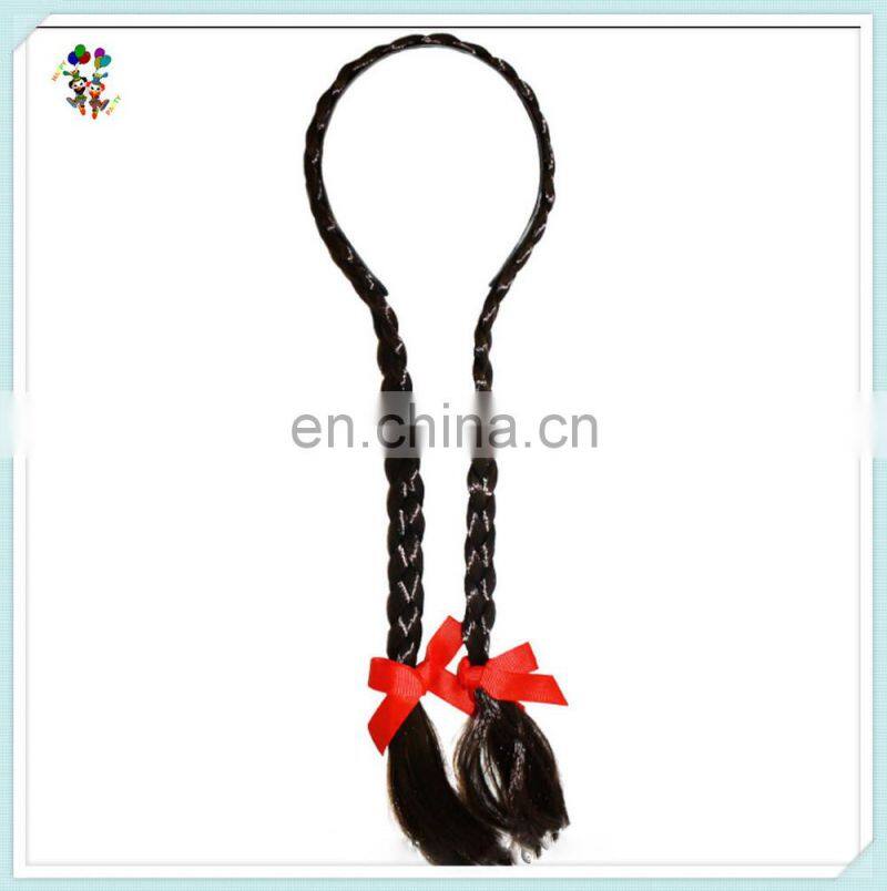 Oktoberfest Dutch Dorothy Bavarian Beer Girl Black Hair Braided Headbands HPC-0120