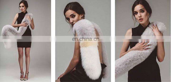 New Fashion Fox Fur Stole Genuine Fox Fur Shawl Fur Cape For Girl