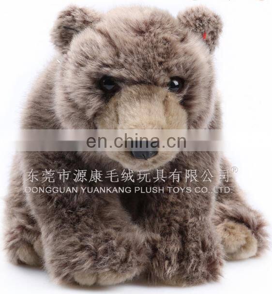 Forest wild animal big size plush toy fur grizzly bear