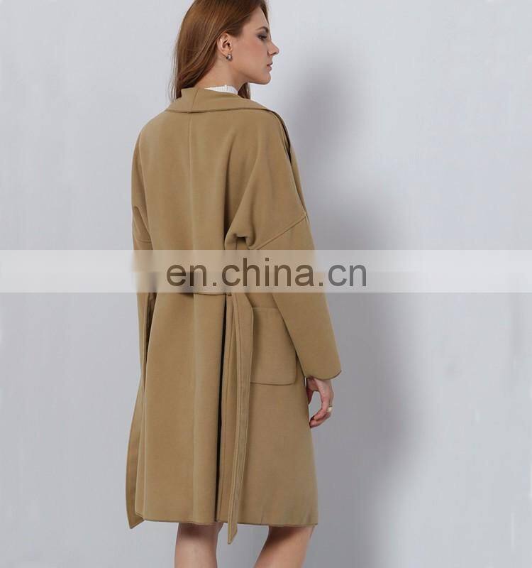latest brown long sleeve winter jacket for women