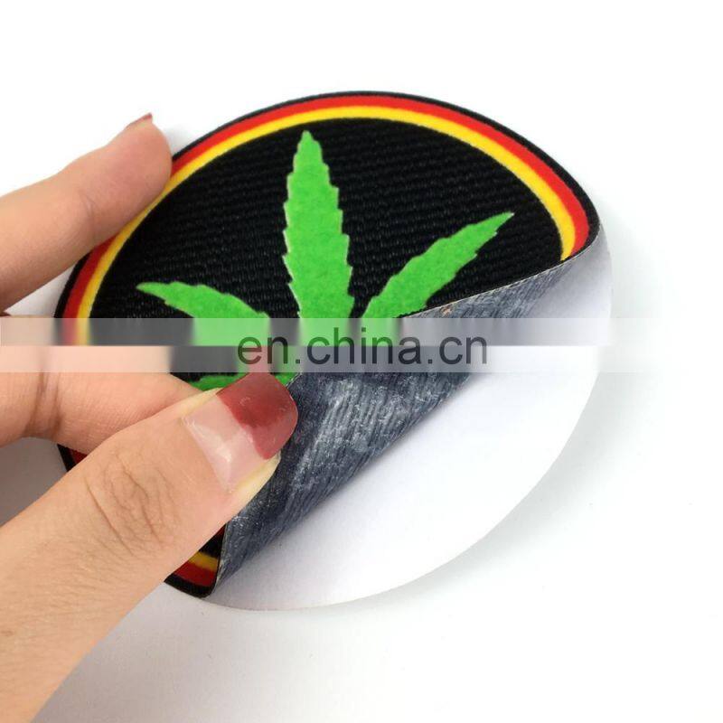 Custom High Quality iron on flocking patch for clothing