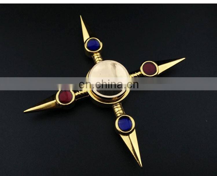 2017 Newest Plating Gold Metal Long spin time Release Stress Finger spinner