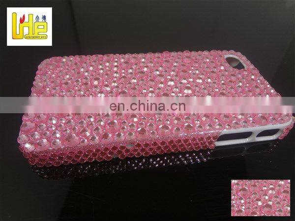 shining crystal iphone 5 gold stickers