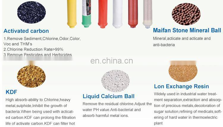 household ceramic water filter in line cartridge filter alkalize water filter