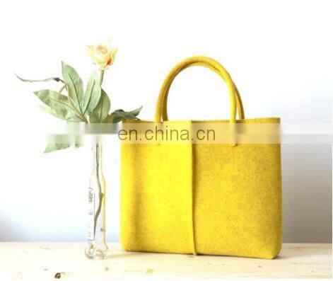 Wool handbag style felt tote bag for women