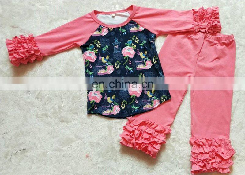 2018 Family matching clothing cute daughter shirts boutique girl clothing outfits