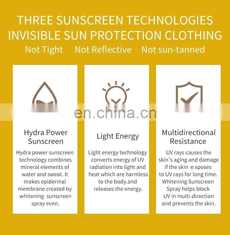 Skin Care Private Label Cosmetics Private Label Sunscreen Spray For Face Care