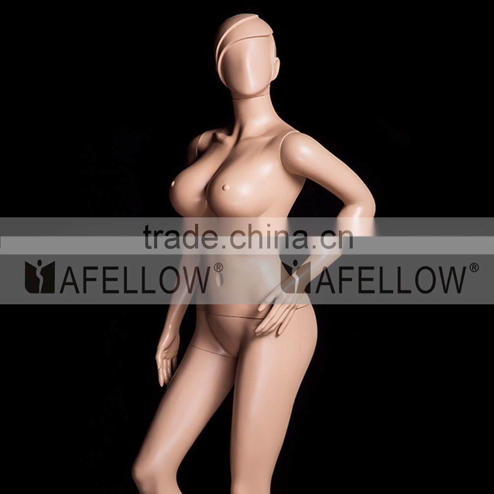 Big chest female mannequin, Plastic Environmental Protection Woman Mannequin,Abstract Manikin, Cheap Model M009-XFF01