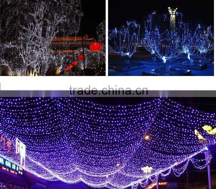 solar powered led string light for Christmas and garden decoration with solar pannel