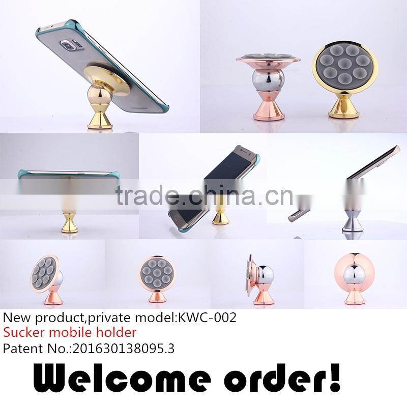 360 degree Metal Suction Mobile Phone Wall Holder/Car Holder