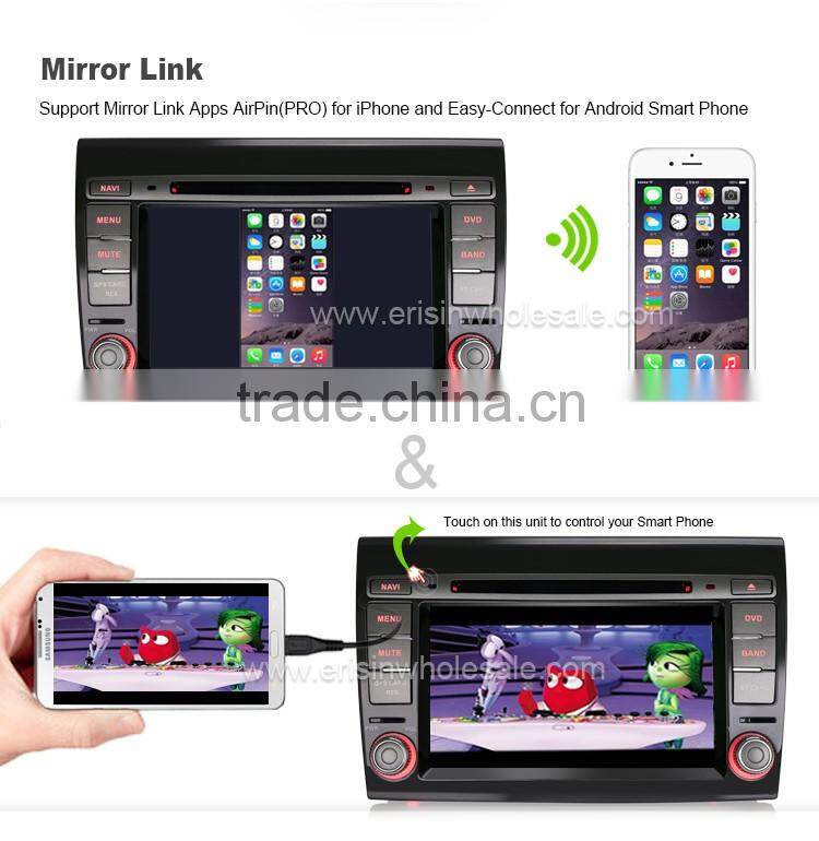 Erisin ES2700F 7 inch Bluetooth Car Audio with GPS 3G WiFi for FIAT BRAVO