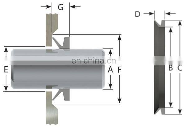 FKM/NBR End Face Rubber Dirt/Water Seal V Ring