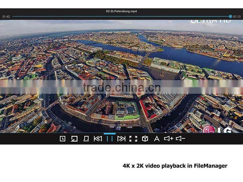smart Android 4K A80 chip H.265 3D USB3.0 LC-A80 TV box