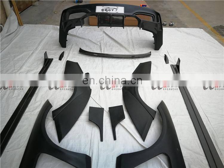 CQCV style wide body kit for BMW 3 series F30 F35 front bumper rear bumper carbon fiber material side skirts and fender