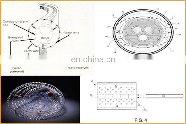 SGS standard high security concertina razor electric fence hot sale