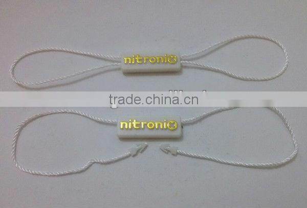 clothes security string seal with logo desia, embossed logo seal