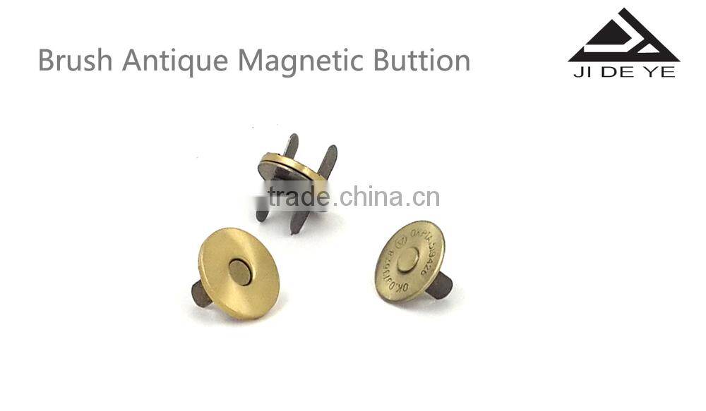 10mmx2mm brush antique fashion design Magnetic button