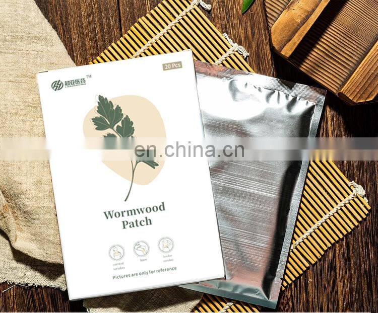 OEM Herbal Knee Joint Patches Wormwood Paste Knee Arthritis Pain Relief Patch Neck Mugwort Rheumatism Parches-para-artritis