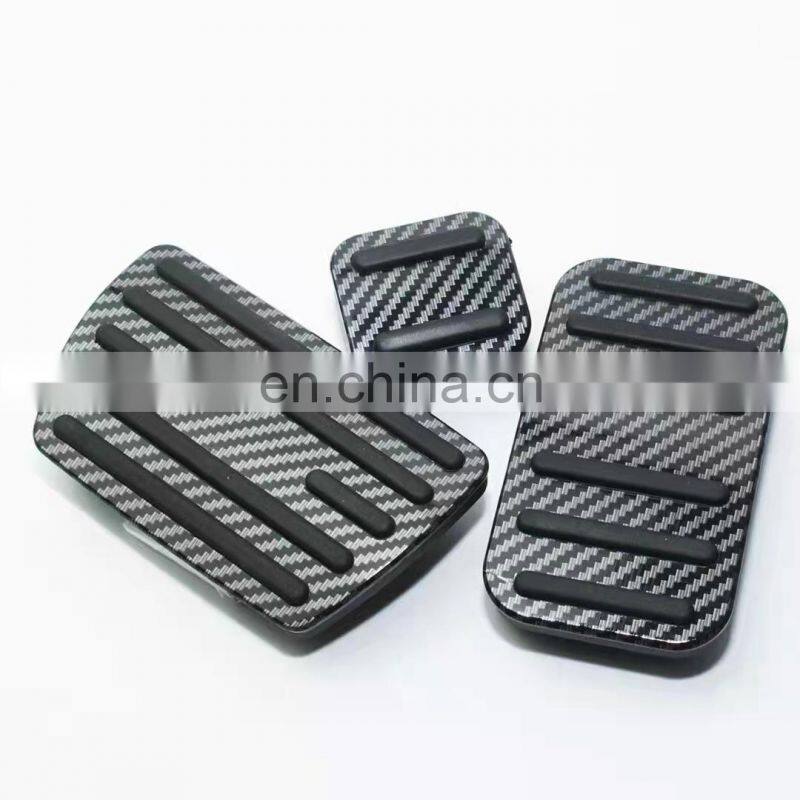 Car Accessories Metal Foot Pedal Pads Carbon Fiber Brake Accelerator Pedal Gas Brake Car Pedal Pad For Suziki Jimny