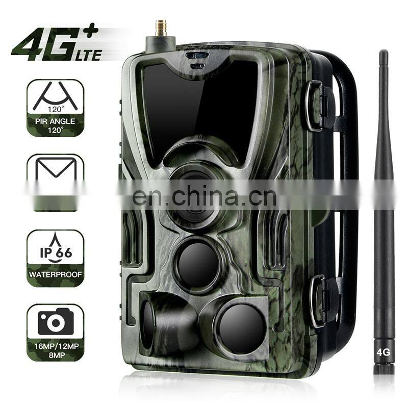 IP 65 Weatherproof 0.3s Trig ger Wildlife Night Vision Digital 4G trial lte camera hunting