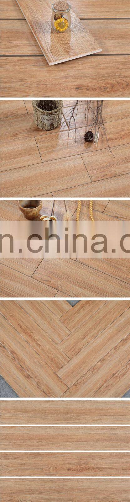 installing bedroom wood color ceramic floor and wall tile