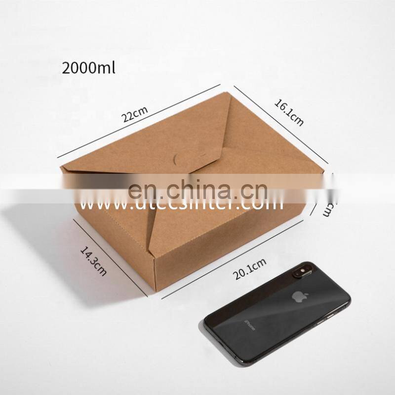 UTCH520 Automatic Take Away Salad Packaging Box Disposable Paper Packaging Take Away Lunch Box Fast Food Box Making Machine