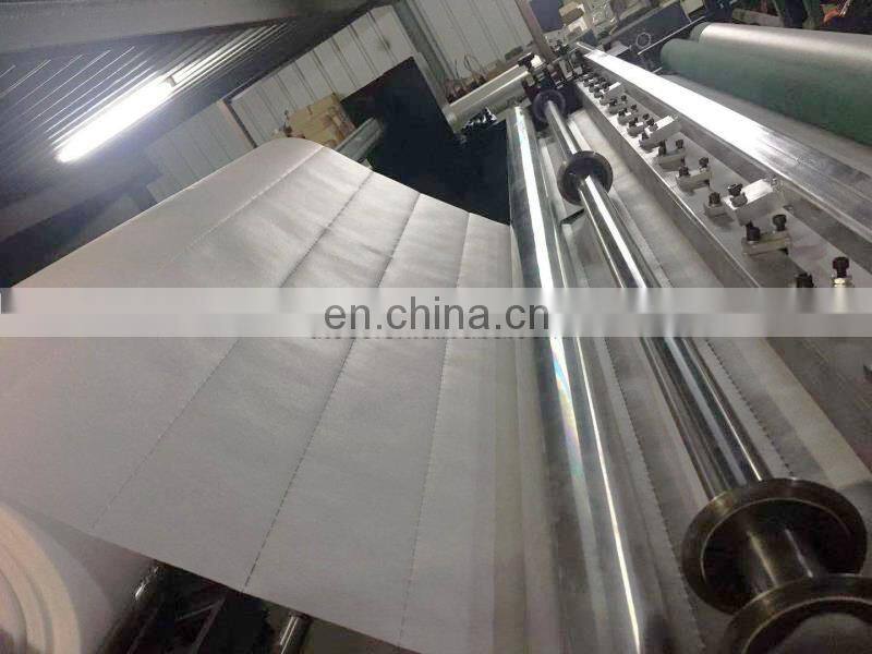 WDHC1600 Automatic Melt Blown Nonwoven Fabric dotted perforation cutting and rewinding machine