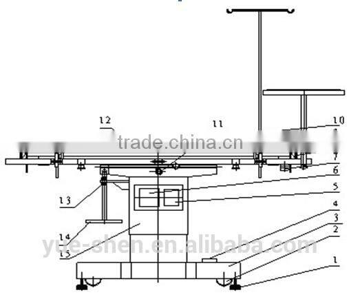 YSVET0504 electric rise and down function cheapest vet operating table price