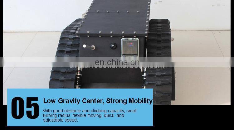 Best selling hot chinese products rover 5 rubber track tank chassis robot mobile car platform robotic wheel