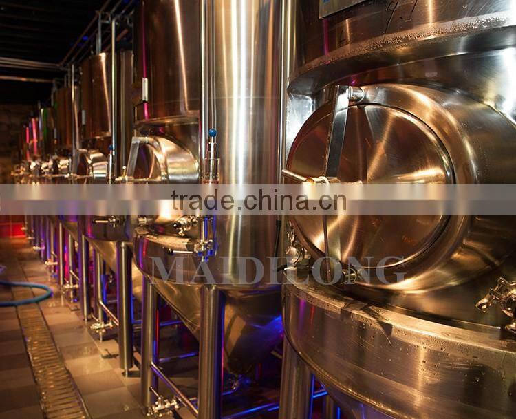 Mini stainless steel jacket 60 degree conical fermentation tank