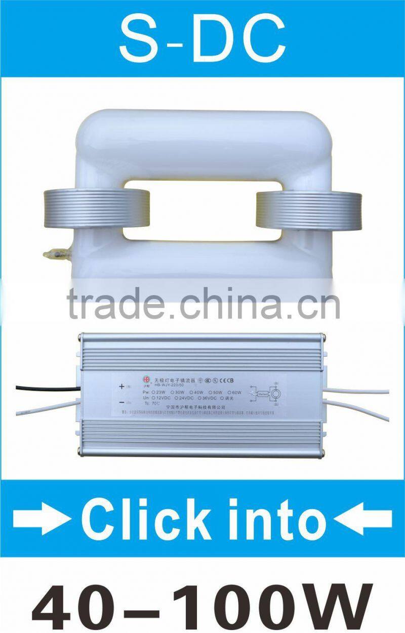 HB 40w 50w 60w 80w 100w R induction lamp 12v 24v solar lamp