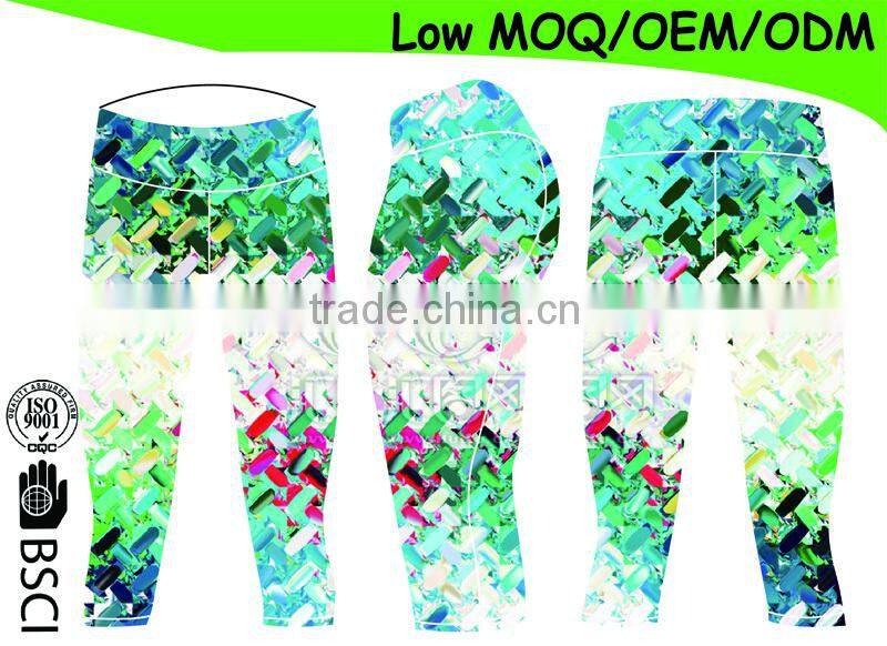 OEM/ODM Factory compression fitness wear spandex yoga capri pants wholesale
