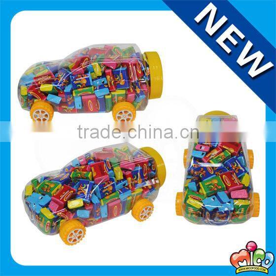 fruit tattoo buble gum in mini car jar