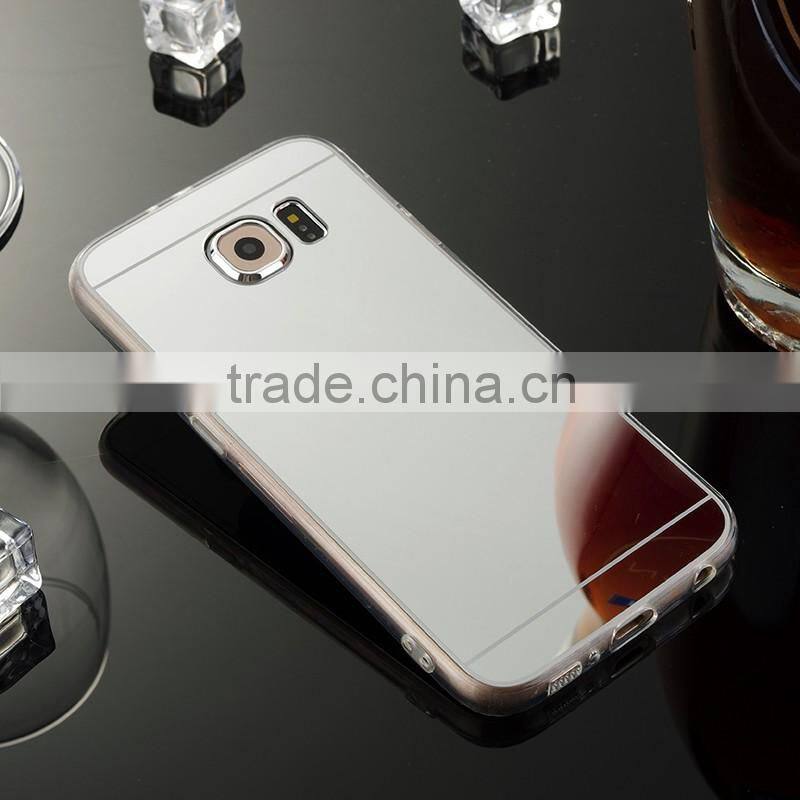 Wholesale Case cover for samsung galaxy s6 , tpu bumper mirror mobile phone case