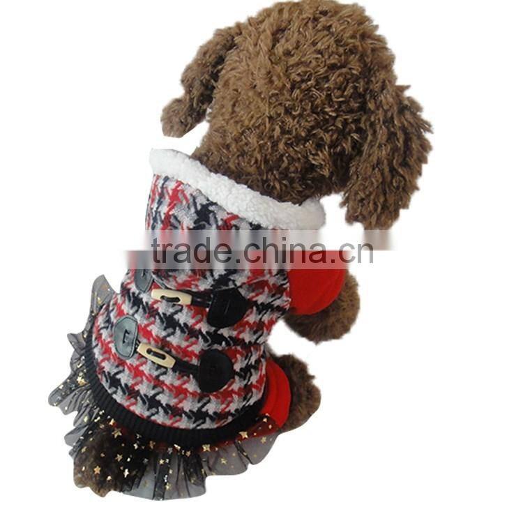 Nordic Style plovers and down four feet warm red dog clothing